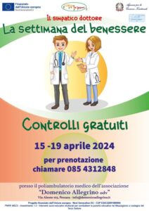 Locandina settimana del benessere aprile 2024