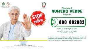 "STOP alle truffe" agli anziani: attivi sportelli SOS