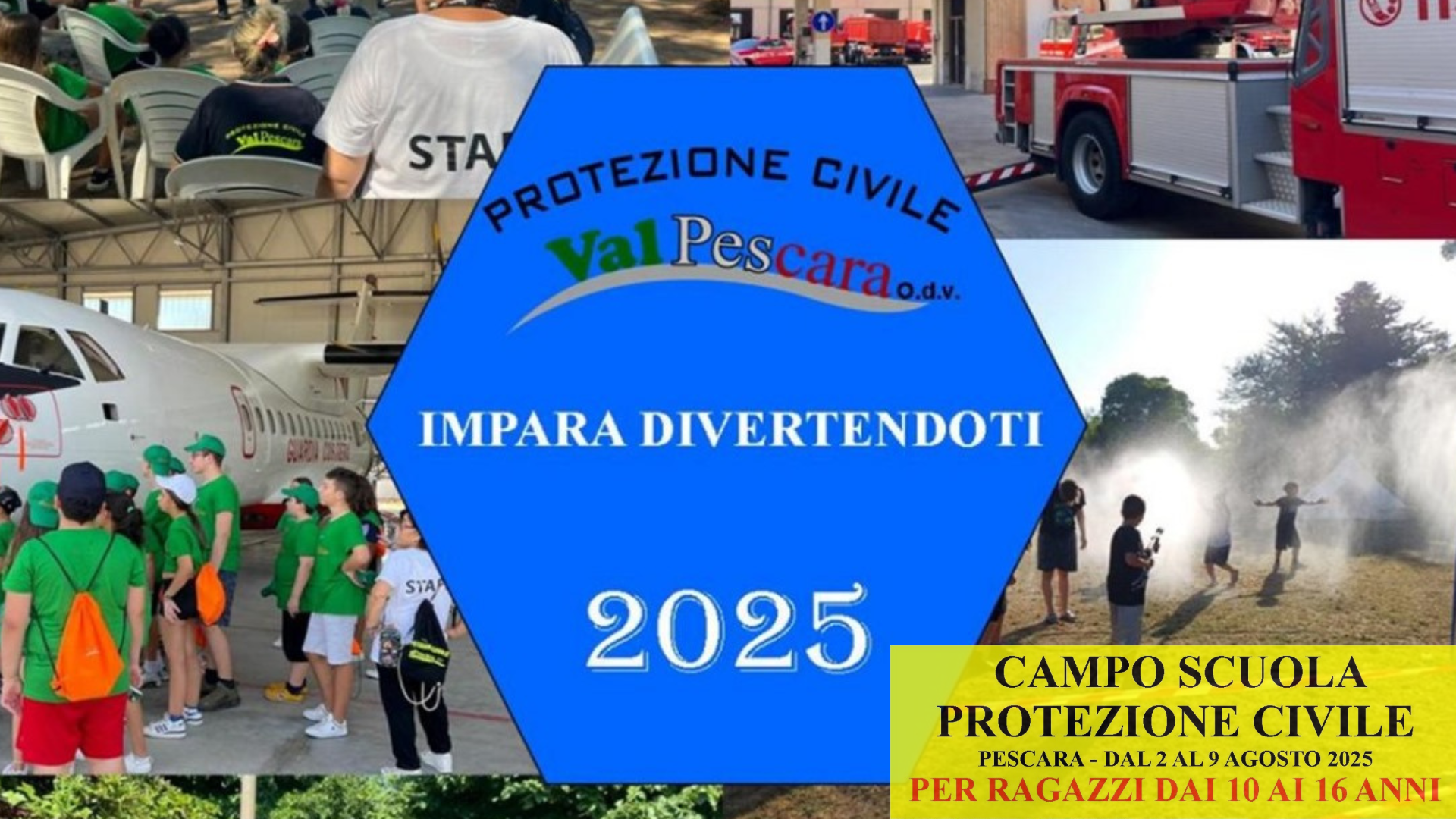 Impara divertendoti: Campo scuola della Protezione civile