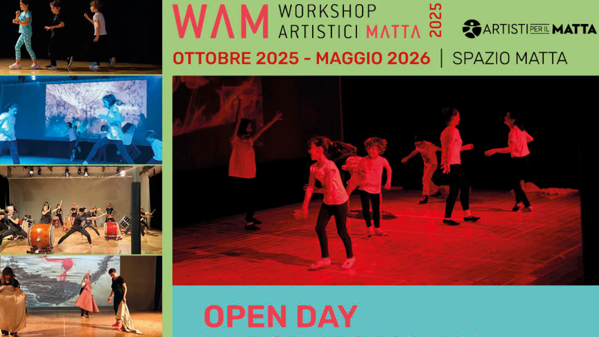 Open Day allo Spazio Matta: percorsi tra teatro e musica
