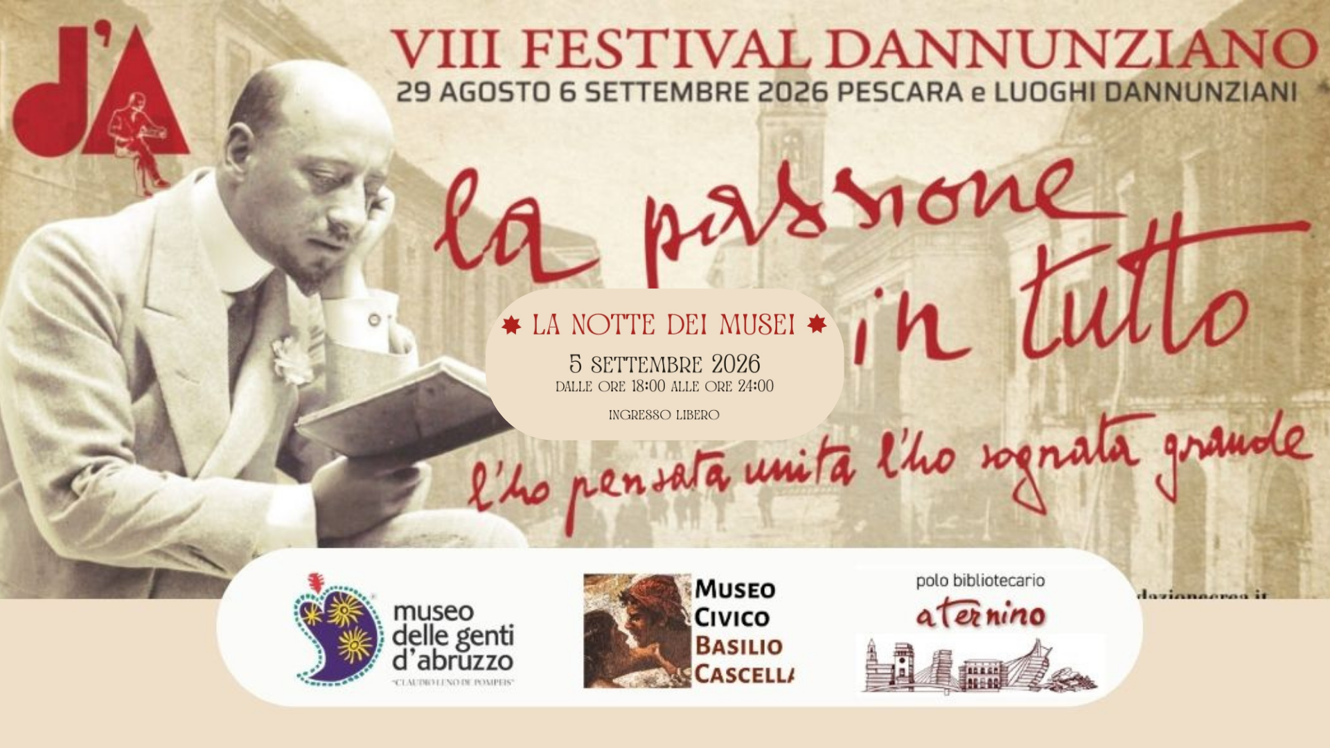La Notte dei Musei a Pescara tra arte, storia e cultura
